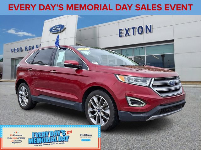 Ruby Red Metallic 2018 Ford Edge Titanium AWD SUV / Crossover All-Wheel Drive 6-Speed Automatic
