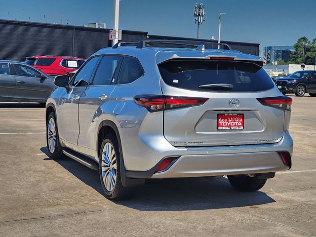 2025 Toyota Highlander Platinum Silver at Don McGill Toyota