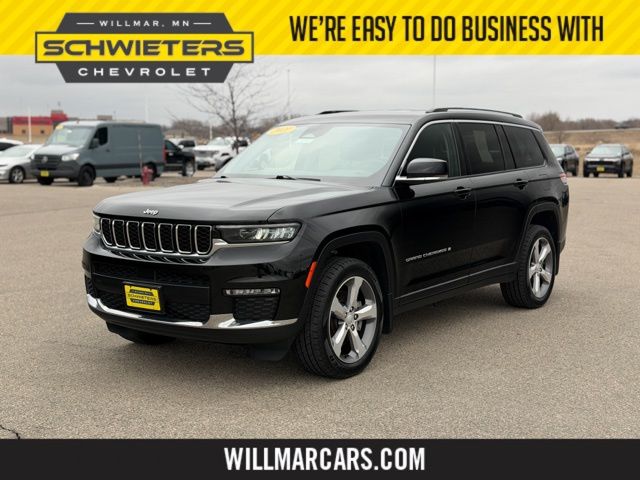 Diamond Black Crystal Pearlcoat 2021 Jeep Grand Cherokee L Limited 4WD SUV / Crossover Four-Wheel Drive 8-Speed Automatic
