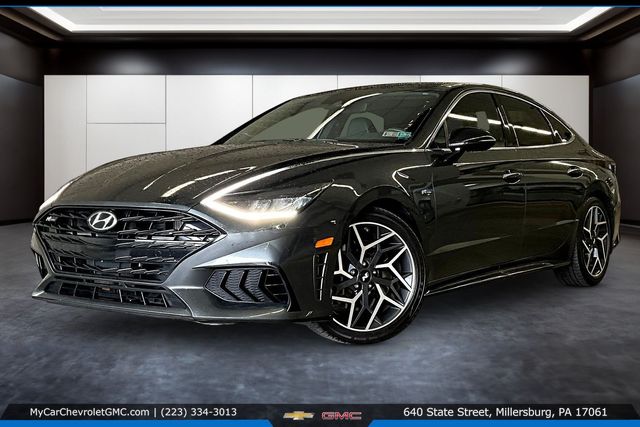 Portofino Gray 2022 Hyundai Sonata N Line FWD Sedan Front-Wheel Drive 8-Speed Dual Clutch