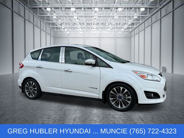 White Platinum Clearcoat Metallic 2017 Ford C-Max Hybrid Wagon Front-Wheel Drive Continuously Variable Transmission