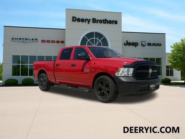 Flame Red Clearcoat 2017 RAM 1500 Pickup Truck Four-Wheel Drive 8-Speed Automatic