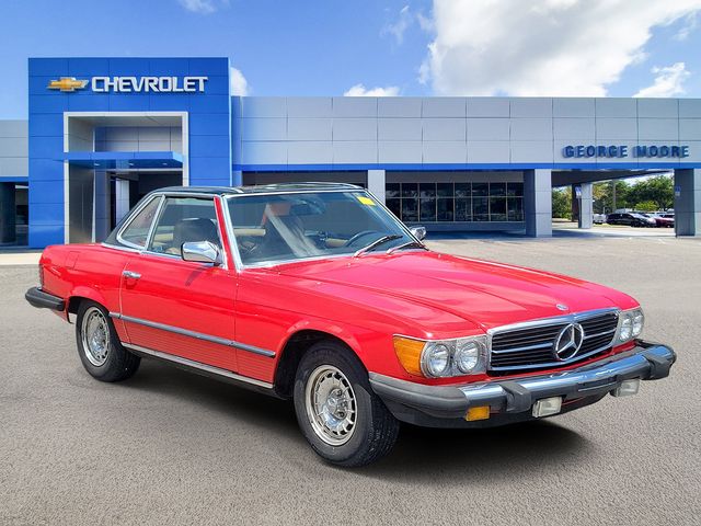 Red 1985 Mercedes-Benz 380-Class Convertible Rear-Wheel Drive 4-Speed Automatic