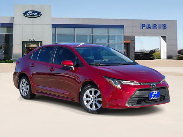 Red Pearl 2023 Toyota Corolla LE FWD Sedan Front-Wheel Drive Continuously Variable Transmission