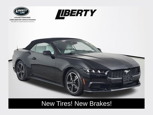 Shadow Black 2024 Ford Mustang Convertible Rear-Wheel Drive Automatic