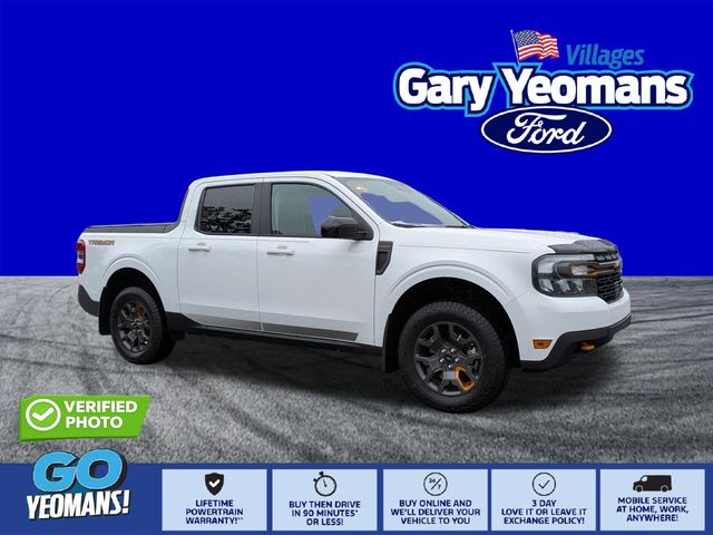 Oxford White 2024 Ford Maverick Lariat SuperCrew AWD Pickup Truck All-Wheel Drive 8-Speed Automatic