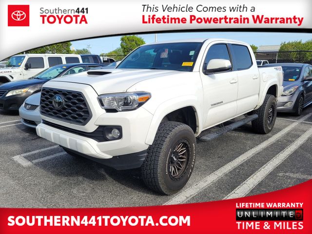 White 2022 Toyota Tacoma Pickup Truck Four-Wheel Drive 6-Speed Manual