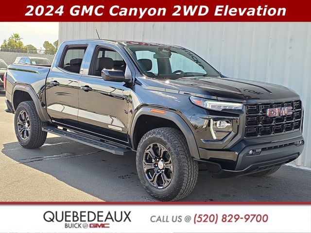 Onyx Black 2024 GMC Canyon Elevation Crew Cab RWD Pickup Truck 4X2 8-Speed Automatic