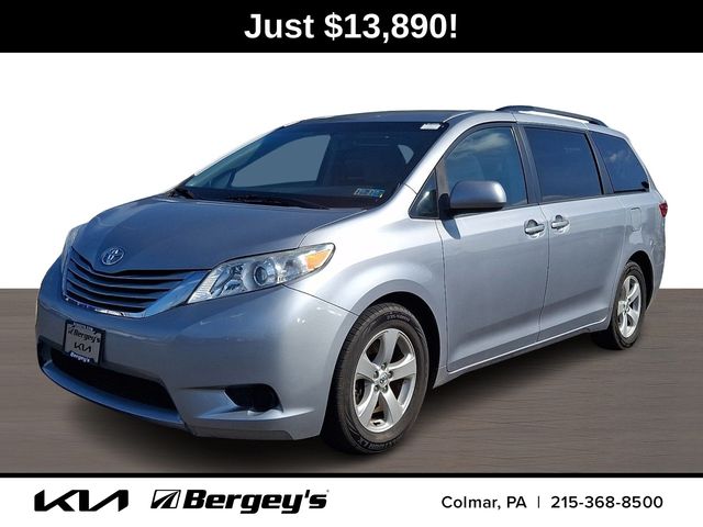 Silver Sky Metallic 2015 Toyota Sienna LE 7-Passenger Auto Access Seat Minivan Front-Wheel Drive 6-Speed Automatic Overdrive