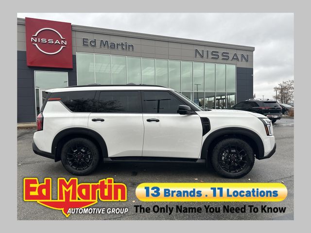 Aspen White 2026 Nissan Armada PRO-4X 4WD SUV / Crossover Four-Wheel Drive 9-Speed Automatic