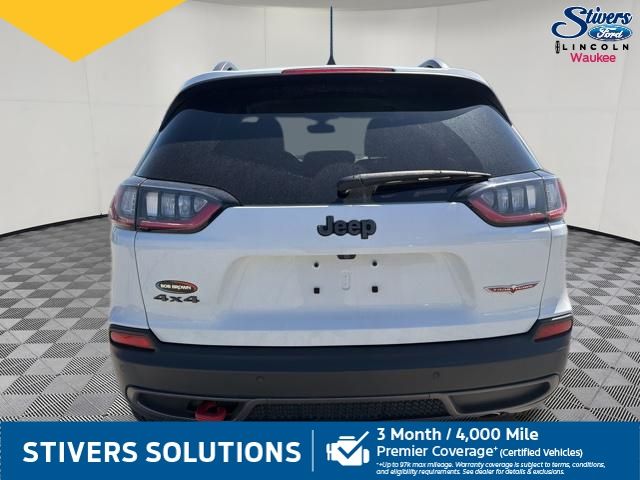 2019 Bright White Clearcoat Jeep Cherokee Trailhawk 4X4 SUV