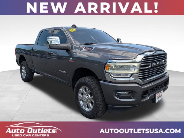 Gray (Granite Crystal Metallic Clearcoat) 2024 RAM 2500 Laramie Crew Cab 4WD Pickup Truck Four-Wheel Drive 6-Speed Automatic