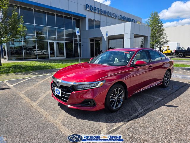 Red 2021 Honda Accord Sedan Front-Wheel Drive Continuously Variable Transmission