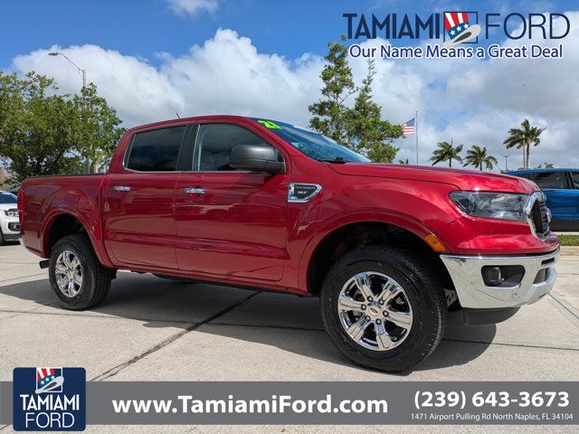 Rapid Red Metallic Tinted Clearcoat 2021 Ford Ranger XLT SuperCrew RWD Pickup Truck 4X2 Automatic