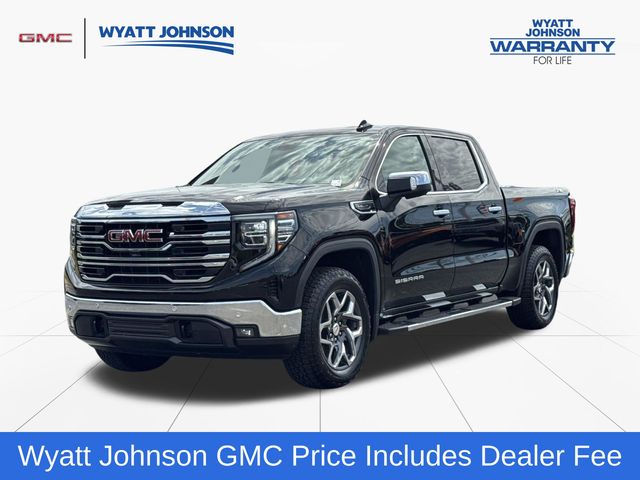 Onyx Black 2024 GMC Sierra 1500 SLT Crew Cab 4WD Pickup Truck Four-Wheel Drive Automatic