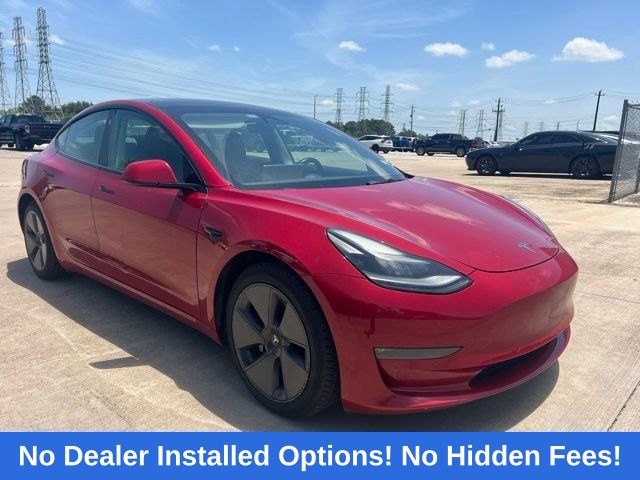 2022 Tesla Model 3 Long Range Red at AutoSavvy Houston Northwest