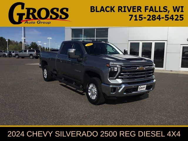 Sterling Gray Metallic 2024 Chevrolet Silverado 2500HD LTZ Crew Cab 4WD Pickup Truck Four-Wheel Drive Automatic