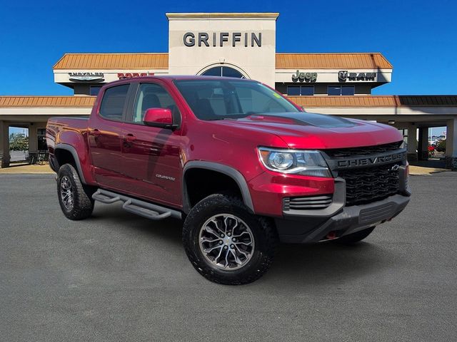Cherry Red 2021 Chevrolet Colorado Pickup Truck Four-Wheel Drive 6-Speed Automatic
