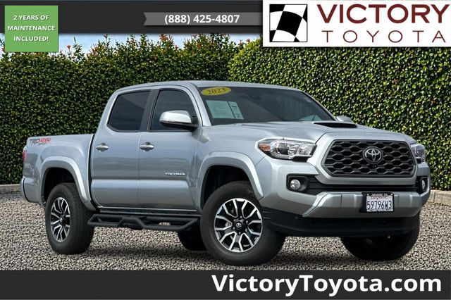 Celestial Silver Metallic 2023 Toyota Tacoma Pickup Truck Four-Wheel Drive 6-Speed Automatic