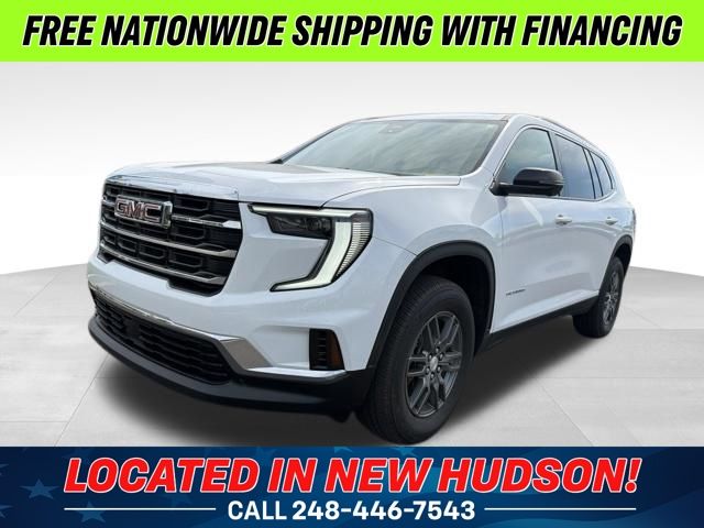 Summit White 2025 GMC Acadia SUV / Crossover Front-Wheel Drive 8-Speed Automatic