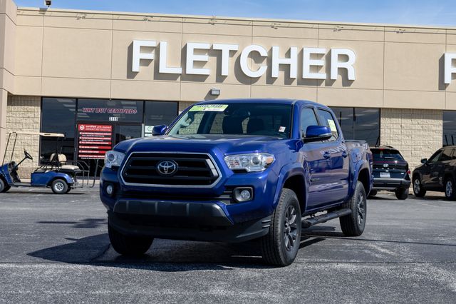 Blue 2022 Toyota Tacoma SR5 V6 Double Cab RWD Pickup Truck 4X2 6-Speed Automatic