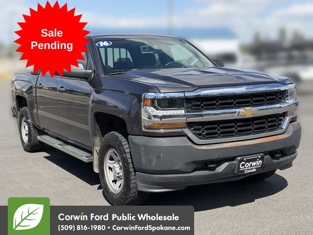 Gray (Tungsten Metallic) 2016 Chevrolet Silverado 1500 Pickup Truck Four-Wheel Drive 6-Speed Automatic Overdrive