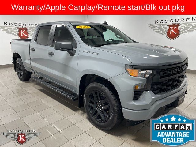 Slate Gray Metallic 2024 Chevrolet Silverado 1500 Pickup Truck Four-Wheel Drive 8-Speed Automatic