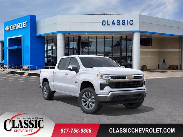 White 2026 Chevrolet Silverado 1500 LT Crew Cab RWD Pickup Truck 4X2 Automatic
