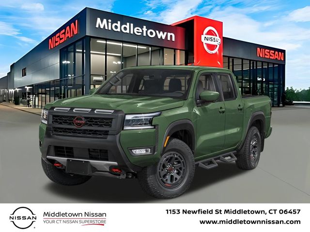 Tactical Green Metallic 2026 Nissan Frontier Pickup Truck Four-Wheel Drive 9-Speed Automatic Overdrive