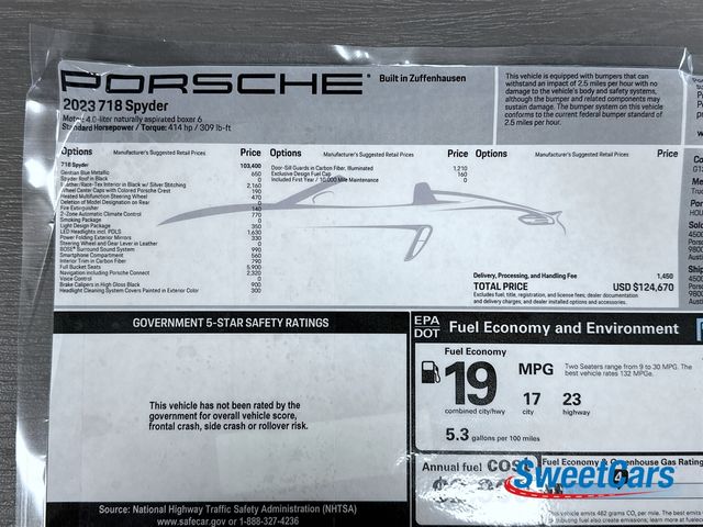 2023 Porsche 718 Spyder