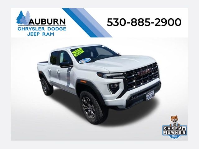 Summit White 2023 GMC Canyon Pickup Truck Four-Wheel Drive 8-Speed Automatic