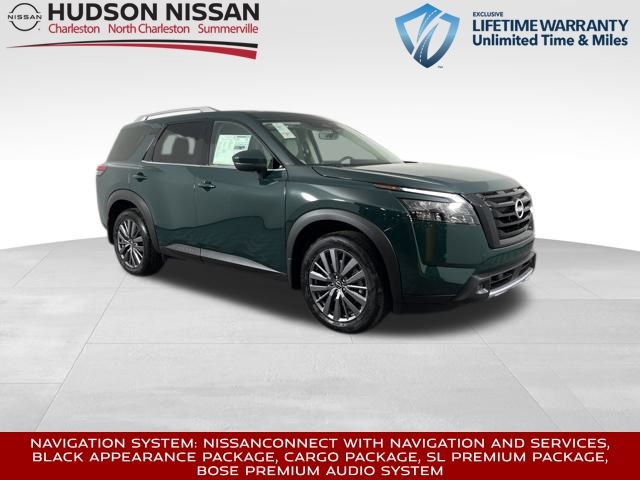 2025 Obsidian Green Pearl Nissan Pathfinder SL FWD SUV