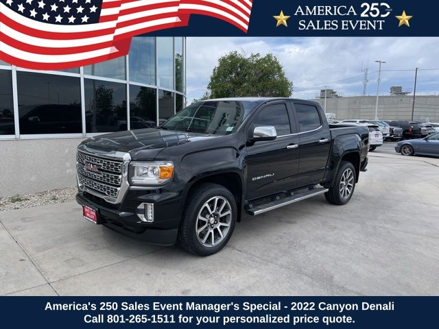 Onyx Black 2022 GMC Canyon Pickup Truck Four-Wheel Drive 8-Speed Automatic