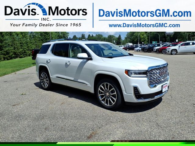 White Frost Tricoat 2021 GMC Acadia SUV / Crossover Four-Wheel Drive 9-Speed Automatic
