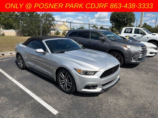 Ingot Silver 2016 Ford Mustang Convertible Rear-Wheel Drive 6-Speed Automatic
