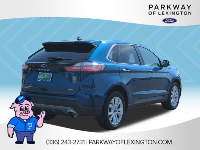 Used 2022 Blue Ford Titanium image 5