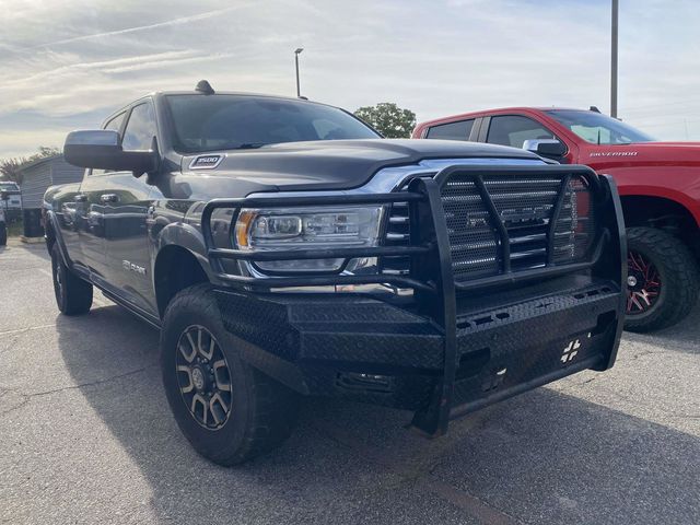 Gray (Granite Crystal Metallic Clearcoat) 2020 RAM 3500 Laramie Longhorn Crew Cab LB 4WD Pickup Truck Four-Wheel Drive 6-Speed Automatic
