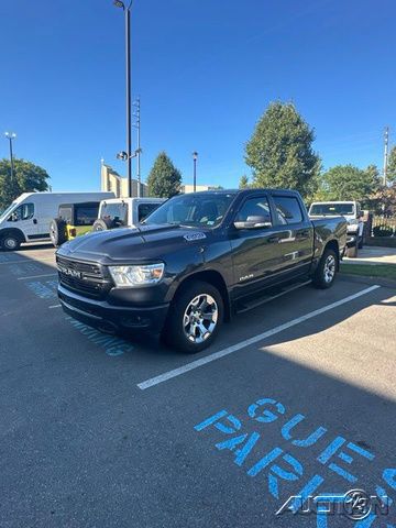 Gray (Maximum Steel Metallic Clearcoat) 2019 RAM 1500 Pickup Truck Four-Wheel Drive 8-Speed Automatic