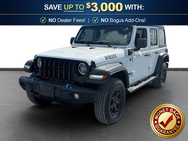 Bright White Clearcoat 2023 Jeep Wrangler 4xe Willys 4WD SUV / Crossover Four-Wheel Drive 8-Speed Automatic