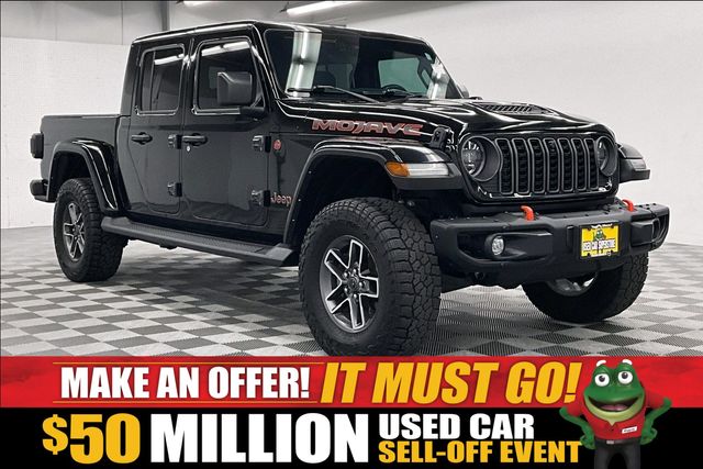 Black Clearcoat 2024 Jeep Gladiator Pickup Truck Four-Wheel Drive 8-Speed Automatic