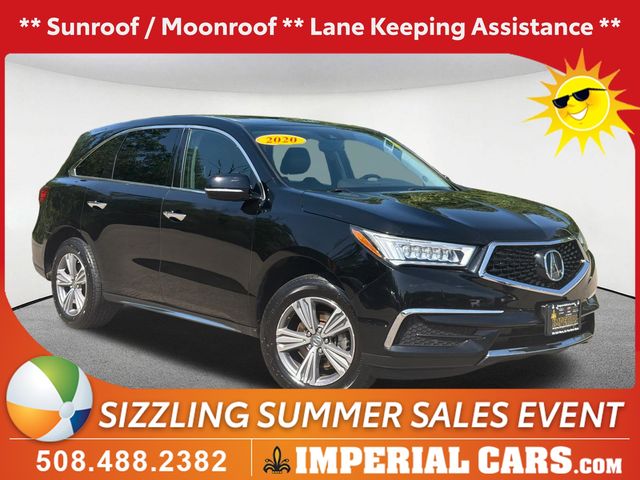 Majestic Black Pearl 2020 Acura MDX SUV / Crossover All-Wheel Drive 9-Speed Automatic