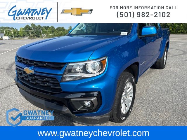 Bright Blue Metallic 2021 Chevrolet Colorado Pickup Truck Four-Wheel Drive 8-Speed Automatic