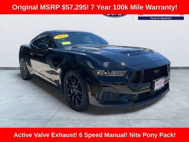 Shadow Black 2025 Ford Mustang Coupe Rear-Wheel Drive 6-Speed Manual