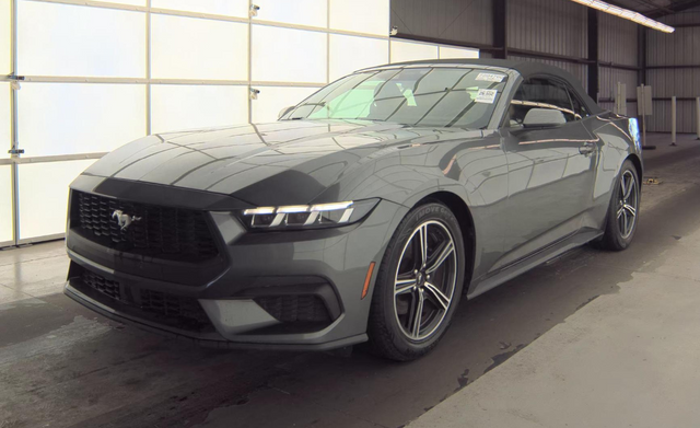 Gray Metallic 2024 Ford Mustang EcoBoost Premium Convertible RWD Convertible Rear-Wheel Drive Automatic