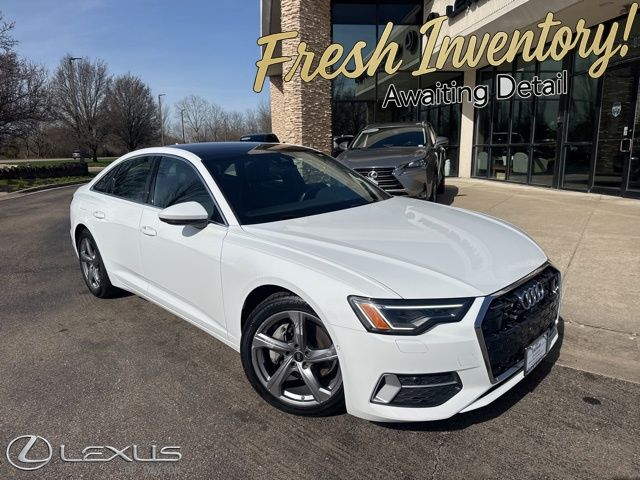 Arkona White 2024 Audi A6 quattro Premium Plus 45 TFSI Sedan All-Wheel Drive 7-Speed Automatic