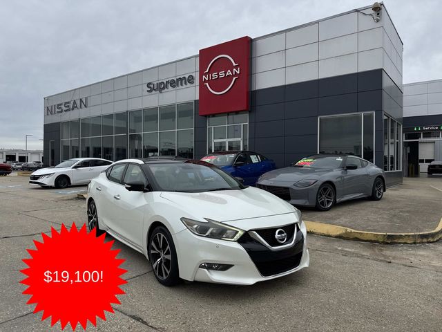 Pearl White 2018 Nissan Maxima Platinum FWD Sedan Front-Wheel Drive Continuously Variable Transmission