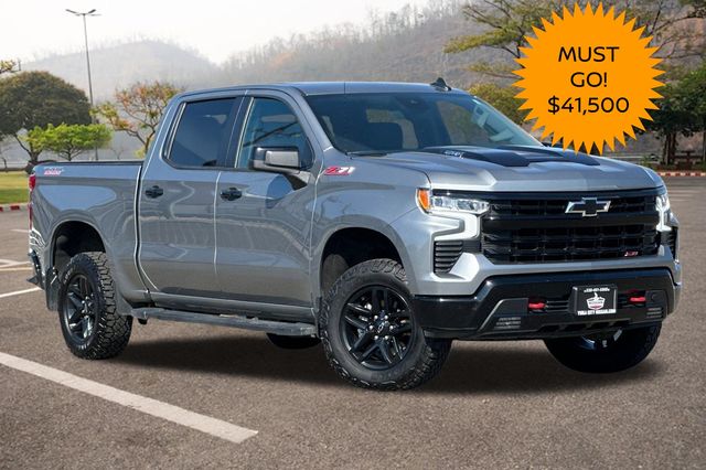 Sterling Gray Metallic 2024 Chevrolet Silverado 1500 Pickup Truck Four-Wheel Drive Automatic