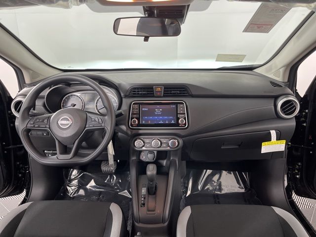 2025 Super Black Metallic Nissan Versa 1.6 S FWD Sedan