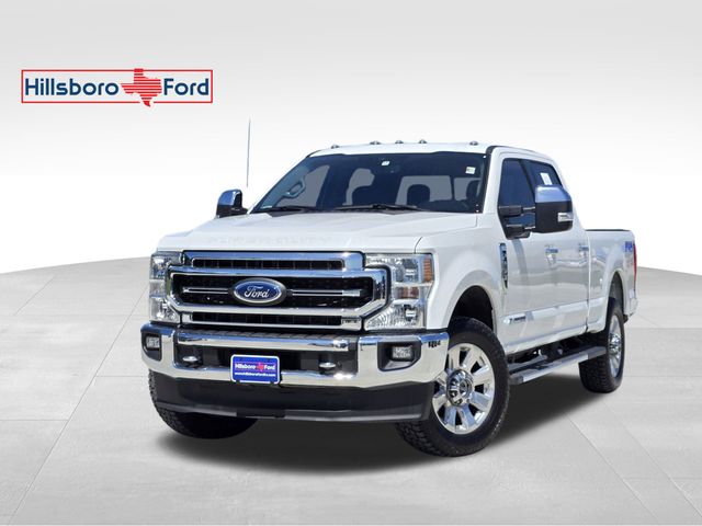 2021 Star White Metallic Tri-Coat Ford Super Duty F-250 SRW Lariat Truck