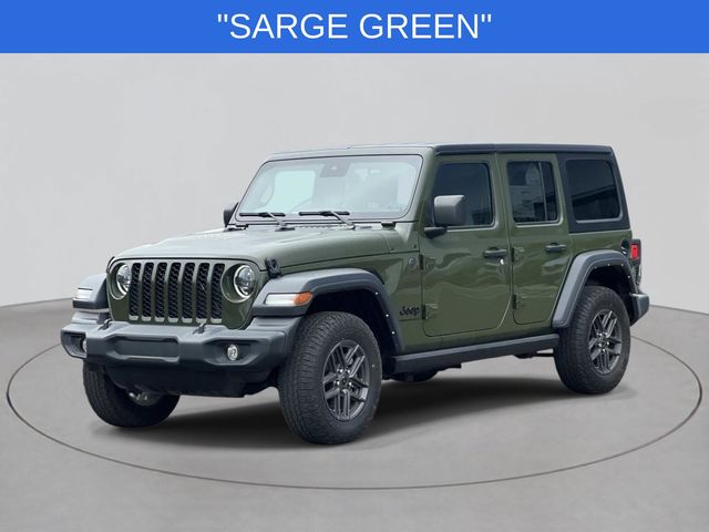 Sarge Green Clearcoat 2024 Jeep Wrangler SUV / Crossover Four-Wheel Drive 8-Speed Automatic